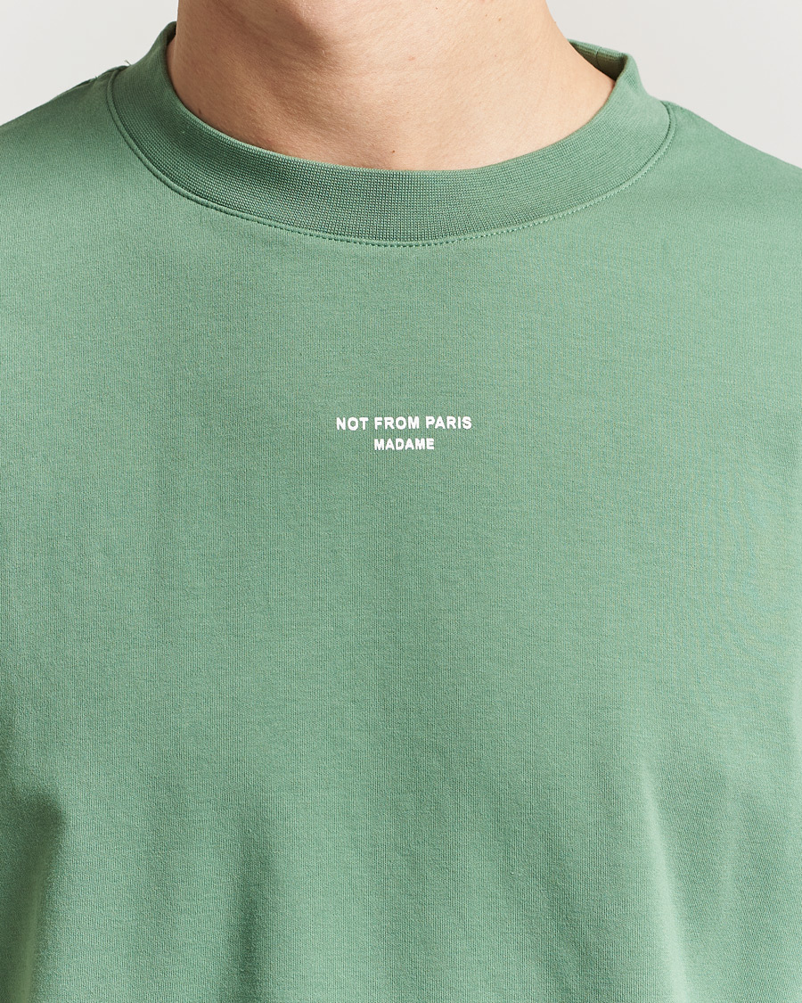 Hombres | Camisetas | Drôle de Monsieur | Classic Slogan T-Shirt Water Green