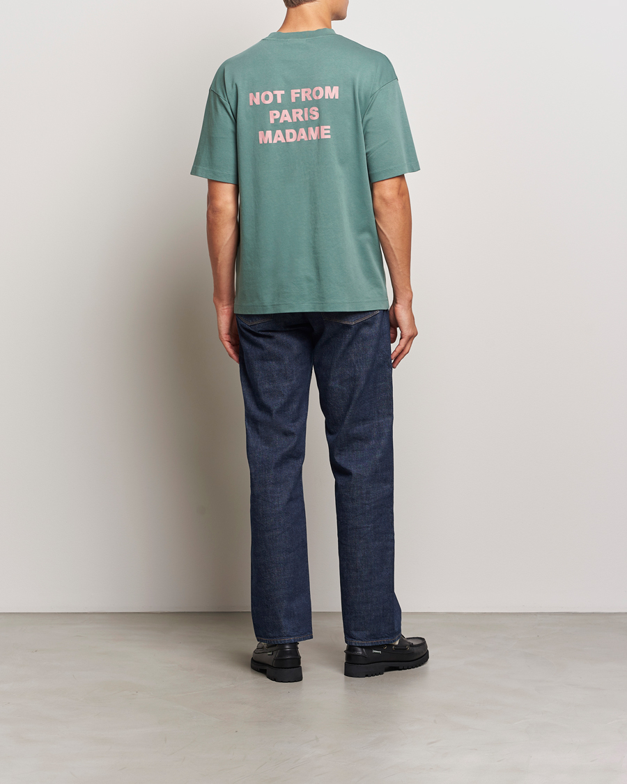 Hombres | Camisetas | Drôle de Monsieur | Slogan T-Shirt Dark Green