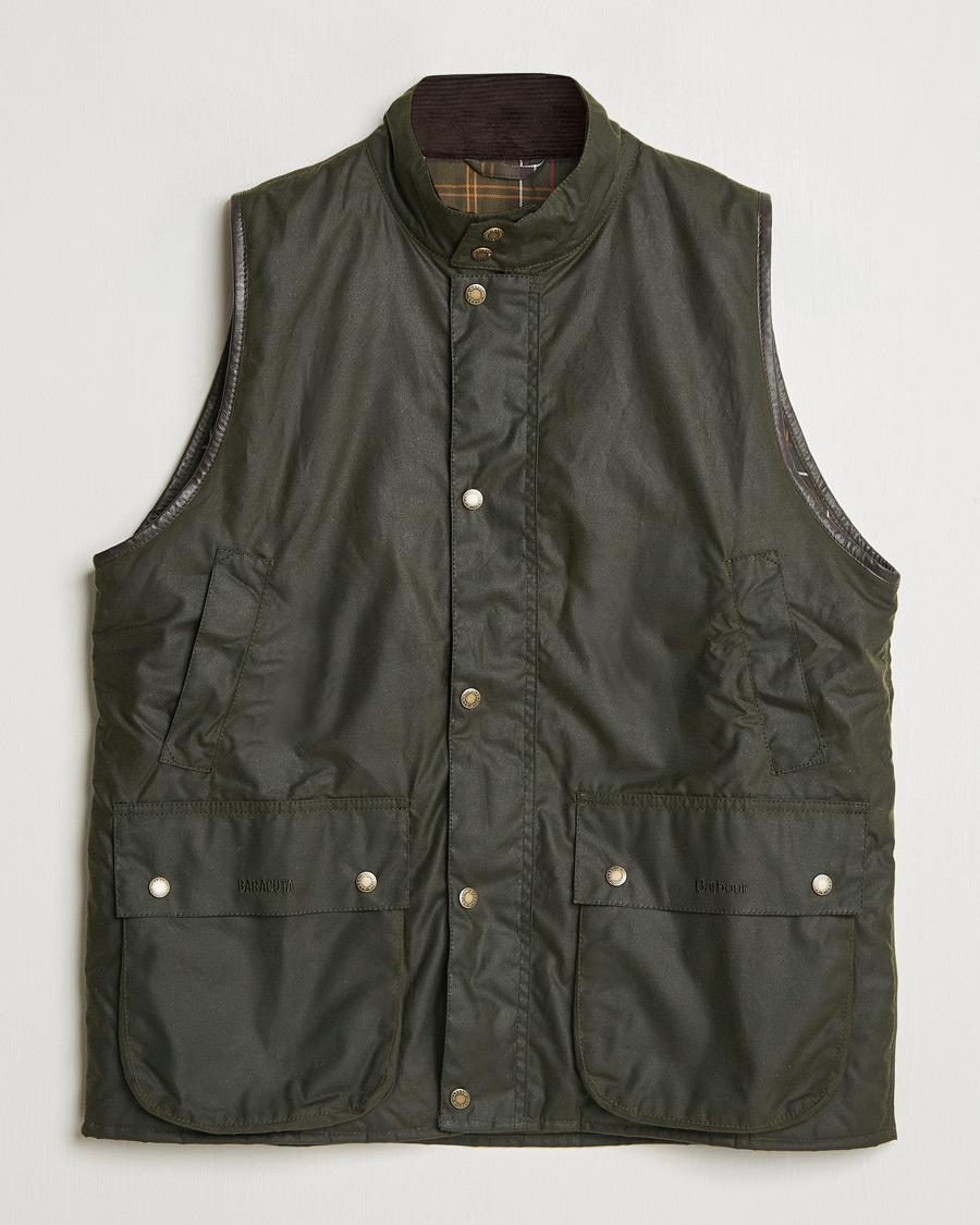 Hombres | Abrigos y chaquetas | Baracuta | x Barbour Wax Gilet Olive