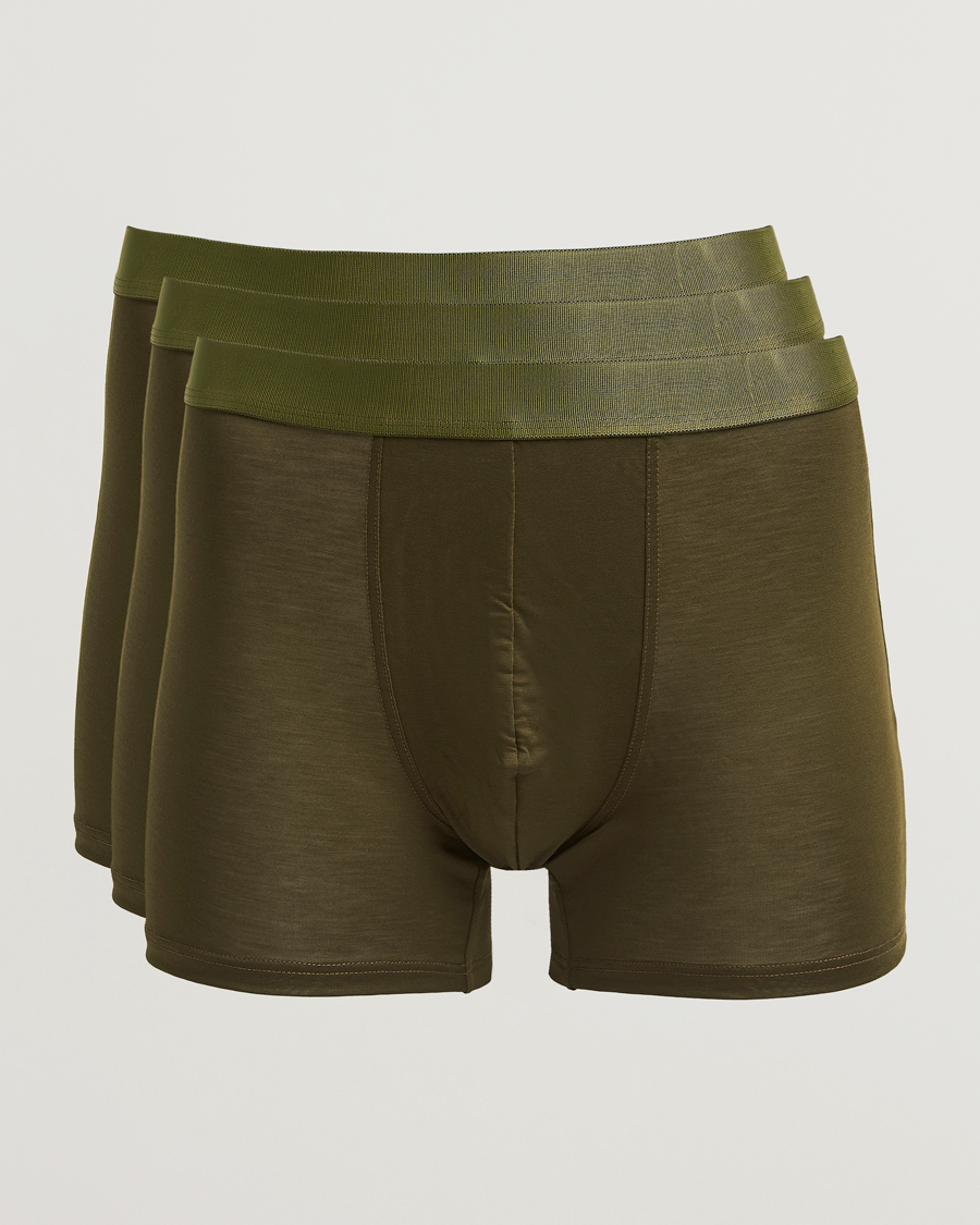 Hombres | Ropa interior y calcetines | CDLP | 3-Pack Boxer Briefs Olive Green