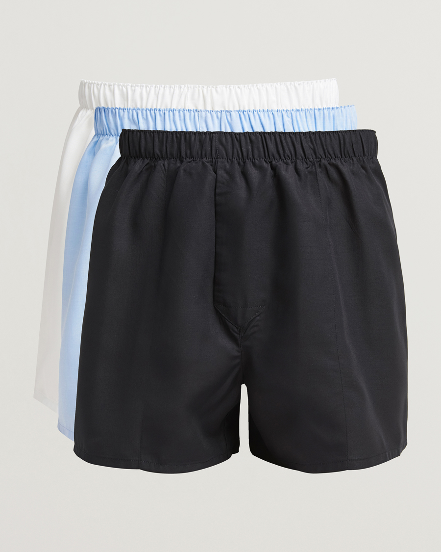 Hombres | Ropa interior y calcetines | CDLP | 3-Pack Boxer Shorts Classic Black/White/Sky Blue