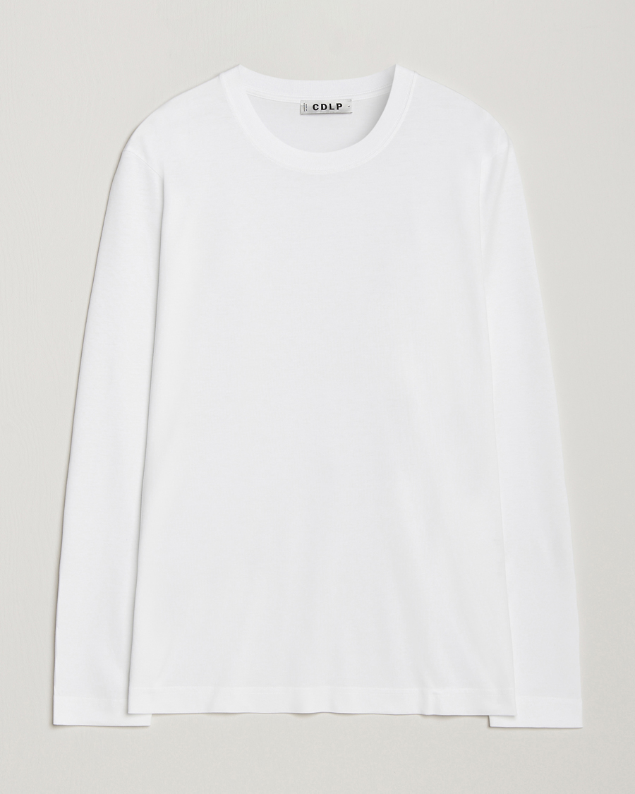 Hombres | Camisetas | CDLP | Midweight Long Sleeve T-Shirt White