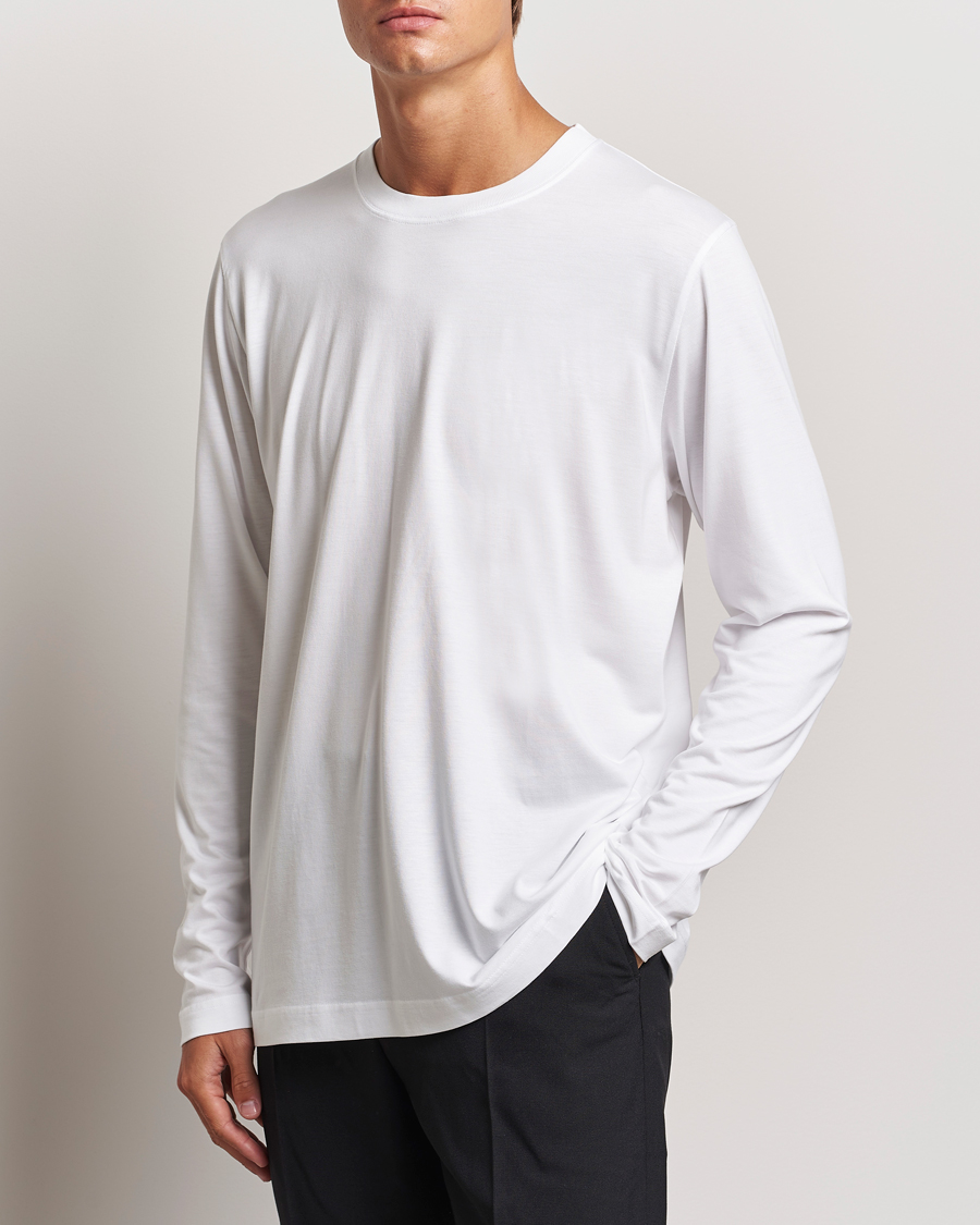 Hombres | Camisetas | CDLP | Midweight Long Sleeve T-Shirt White