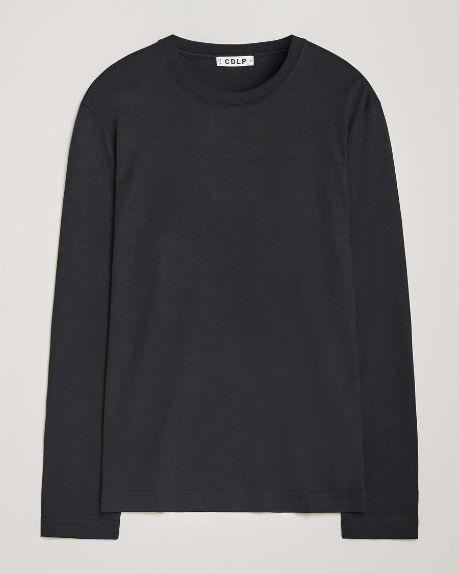 Hombres | Camisetas | CDLP | Midweight Long Sleeve T-Shirt Black
