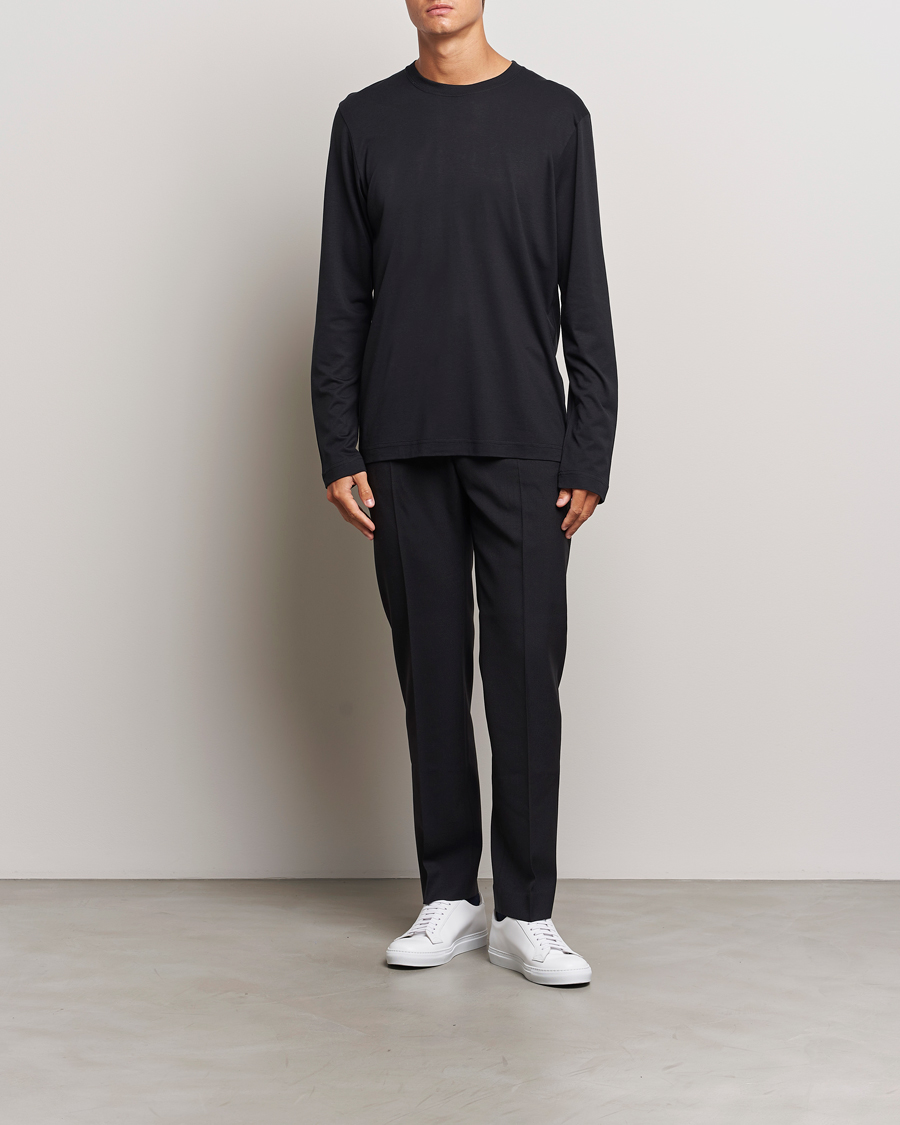 Hombres | Camisetas | CDLP | Midweight Long Sleeve T-Shirt Black