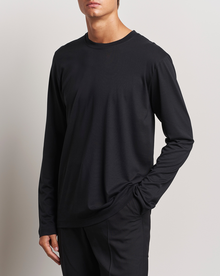 Hombres | Camisetas | CDLP | Midweight Long Sleeve T-Shirt Black