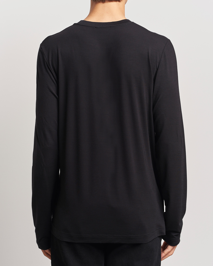 Hombres | Camisetas | CDLP | Wool Long Sleeve T-Shirt Black