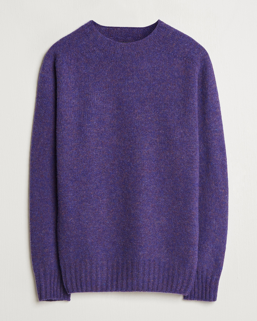 Hombres | Jerséis y prendas de punto | Howlin' | Brushed Wool Sweater Lavender