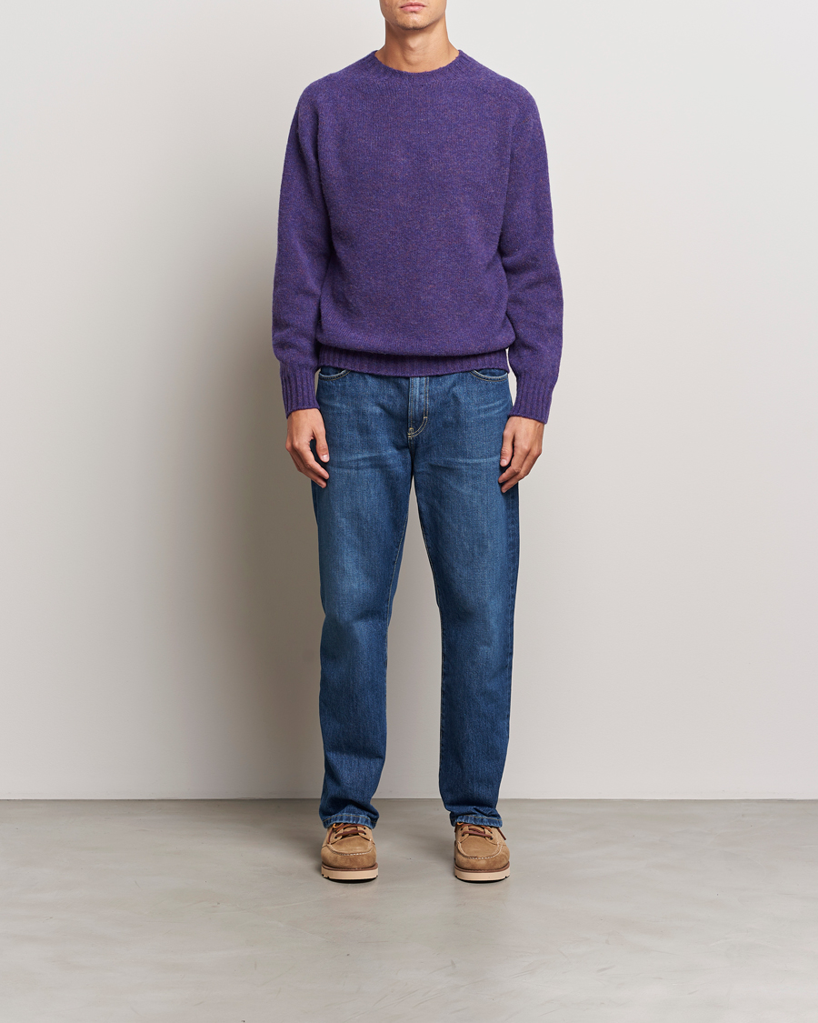 Hombres | Jerséis y prendas de punto | Howlin' | Brushed Wool Sweater Lavender