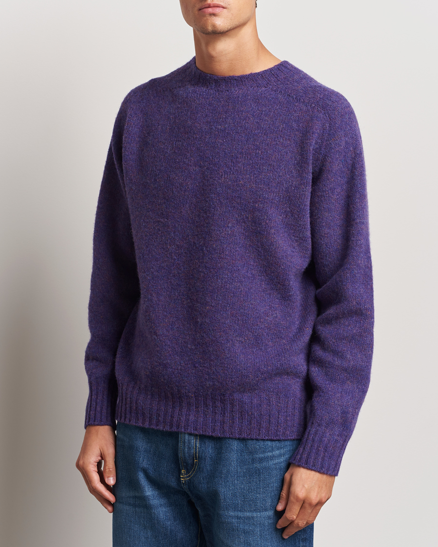 Hombres | Jerséis y prendas de punto | Howlin' | Brushed Wool Sweater Lavender