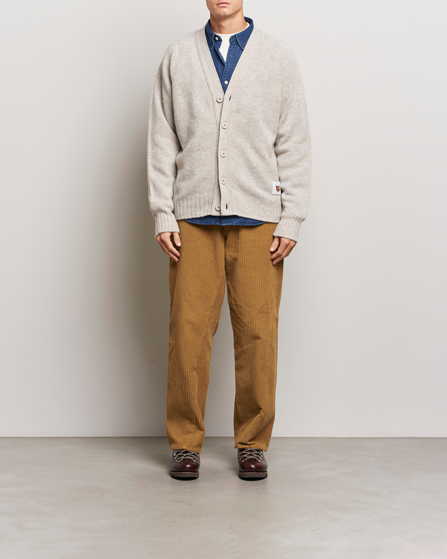 Hombres | Jerséis y prendas de punto | Howlin' | Shaggy Bear Cardigan Cosmic Latte