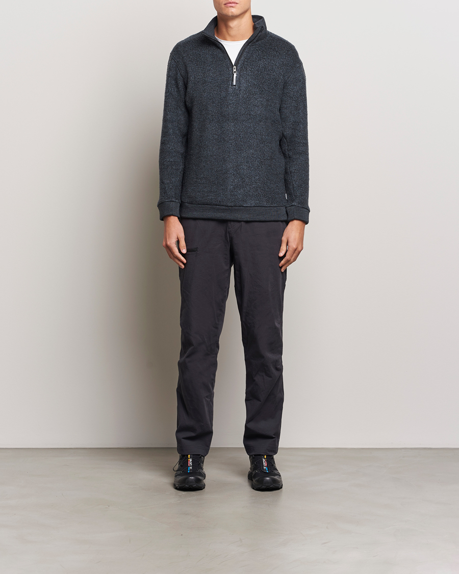 Hombres | Jerséis y prendas de punto | Houdini | Alto Merino Half Zip True Black