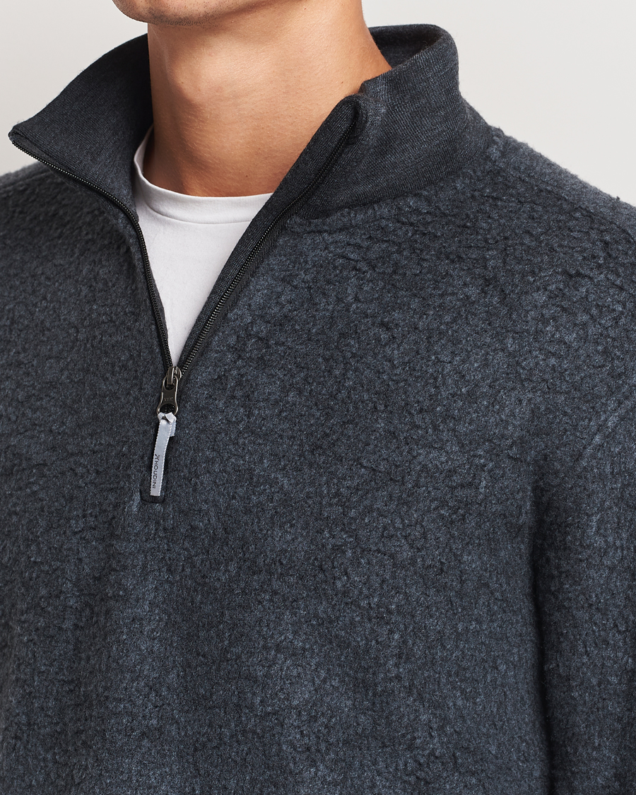 Hombres | Jerséis y prendas de punto | Houdini | Alto Merino Half Zip True Black