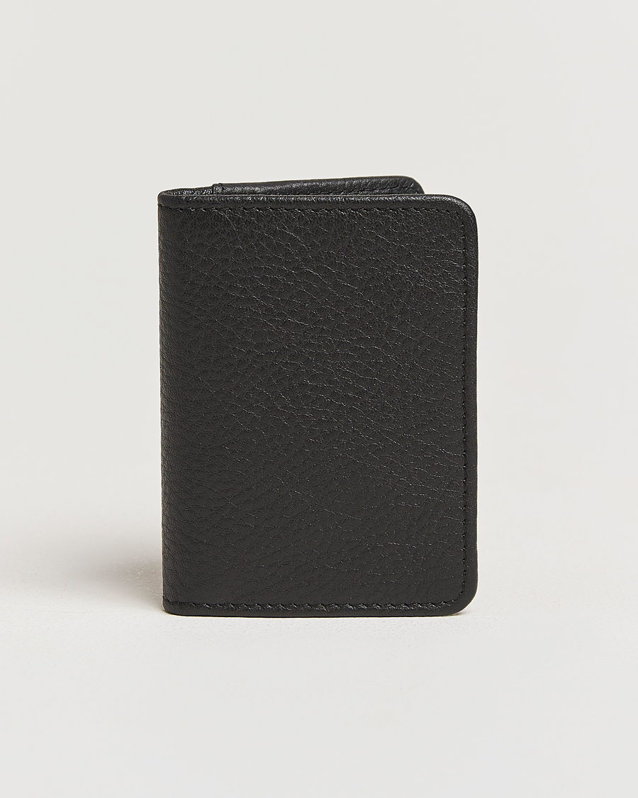 Hombres | Loake 1880 Fenchurch Grained Leather Card Holder Black | Loake 1880 | Fenchurch Grained Leather Card Holder Black