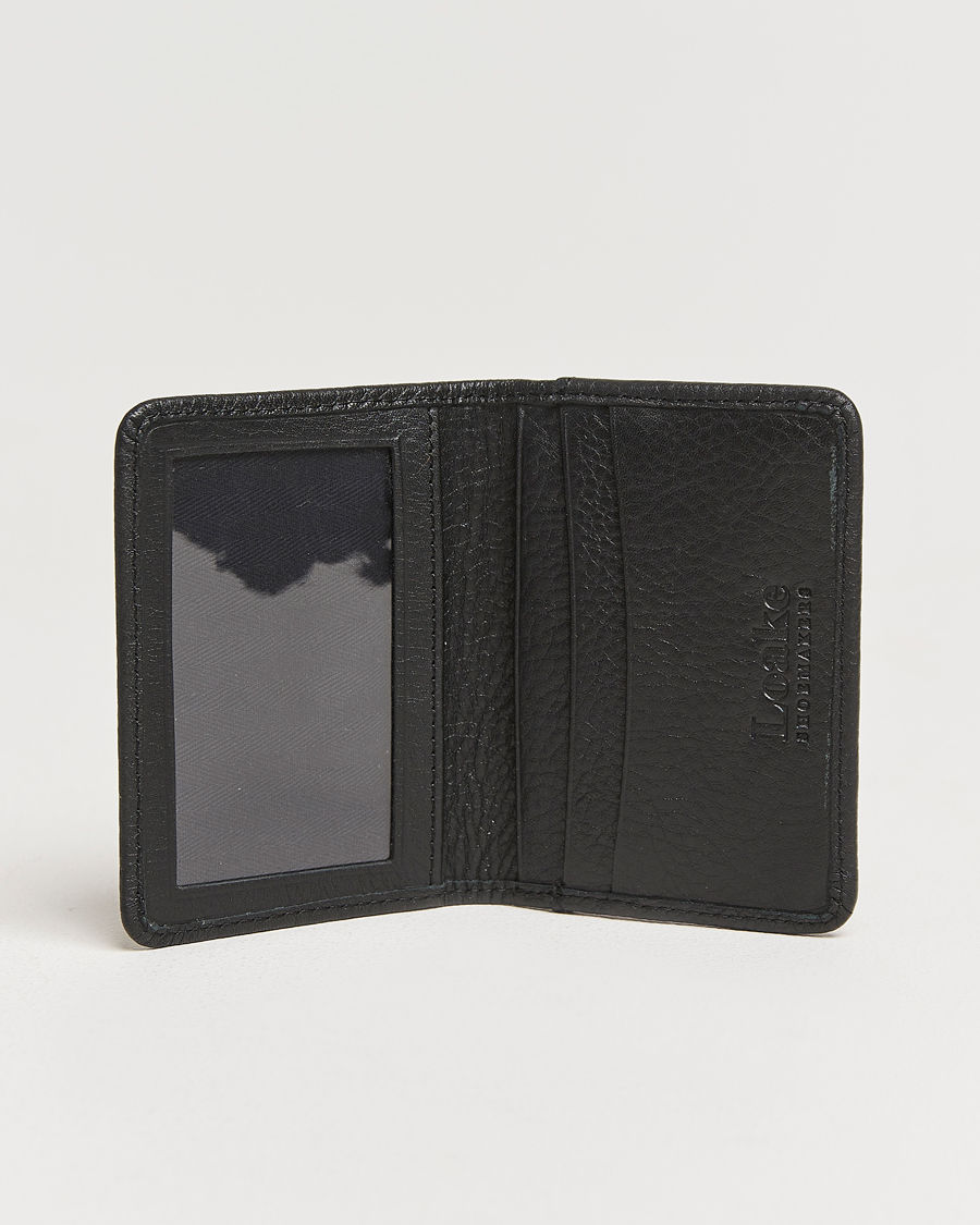 Hombres | Billeteras | Loake Shoemakers | Fenchurch Grained Leather Card Holder Black