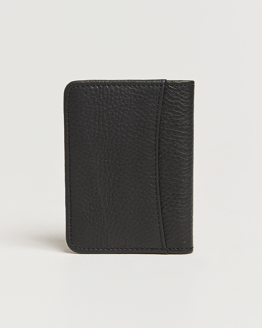 Hombres | Loake 1880 Fenchurch Grained Leather Card Holder Black | Loake 1880 | Fenchurch Grained Leather Card Holder Black