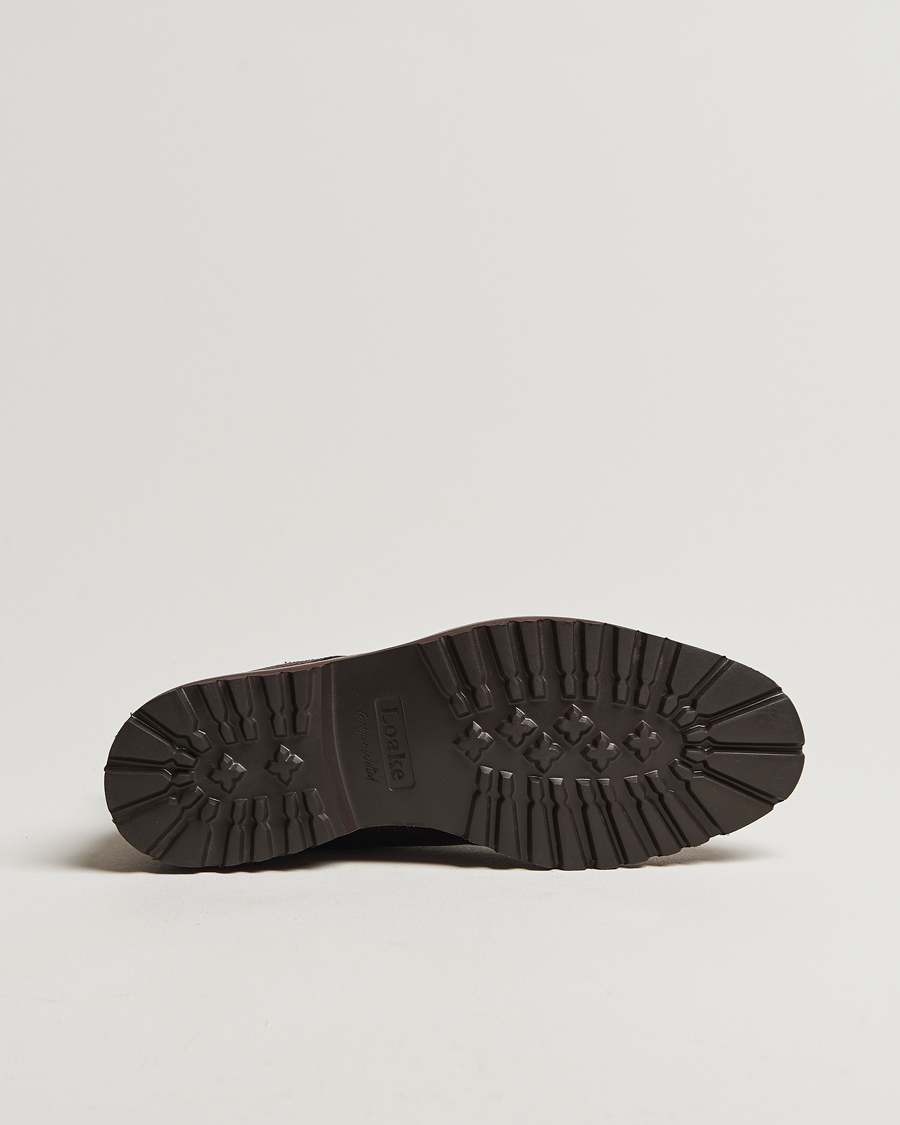 Hombres | Botas | Loake Shoemakers | Aquarius Grained Lightweight Boot Dark Brown