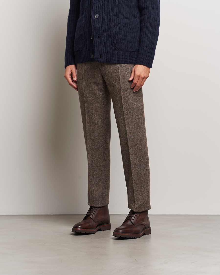 Hombres | Botas | Loake Shoemakers | Aquarius Grained Lightweight Boot Dark Brown