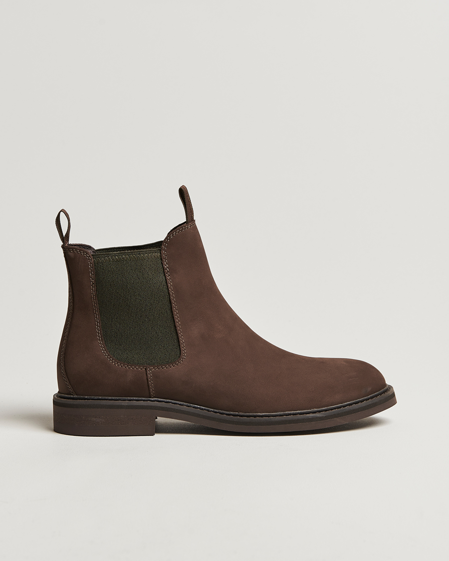 Hombres | Botas | Loake Shoemakers | Ducksworth Waterproof Chelsea Boot Brown Nubuck