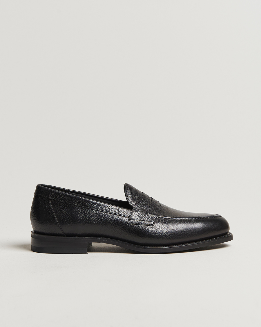 Hombres | Mocasines | Loake Shoemakers | Loake 1880 Imperial Grained Penny Loafer Black