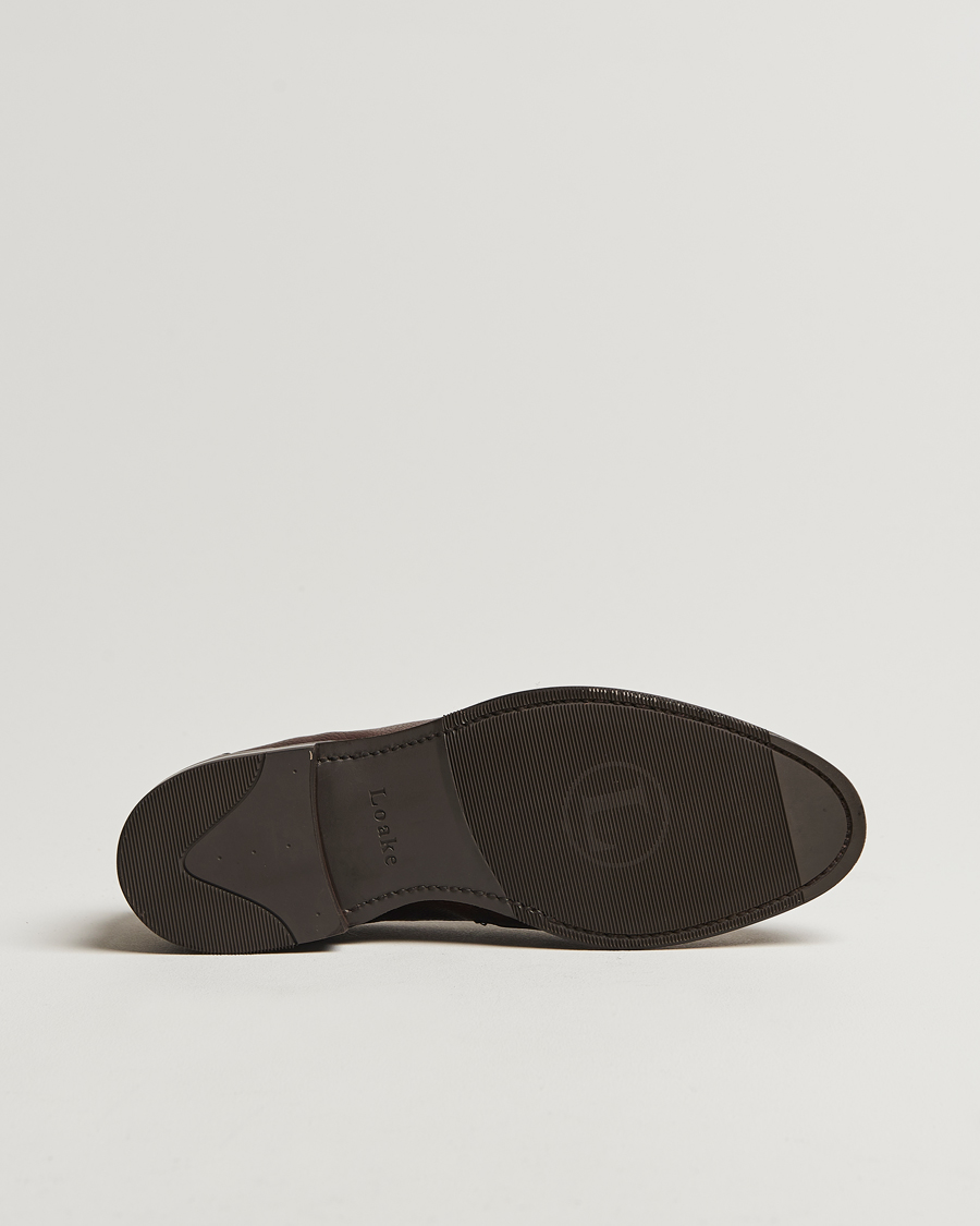 Hombres | Mocasines | Loake Shoemakers | Loake 1880 Imperial Grained Penny Loafer Dark Brown