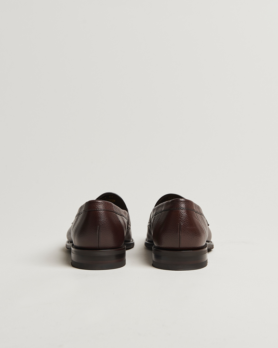Hombres | Mocasines | Loake Shoemakers | Loake 1880 Imperial Grained Penny Loafer Dark Brown