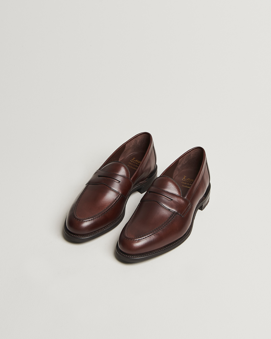 Hombres | Mocasines | Loake Shoemakers | Loake 1880 Imperial Penny Loafer Dark Brown