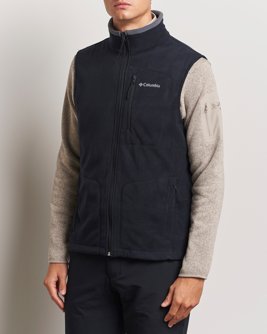 Hombres | Chalecos | Columbia | Fast Trek Full Zip Fleece Vest Black