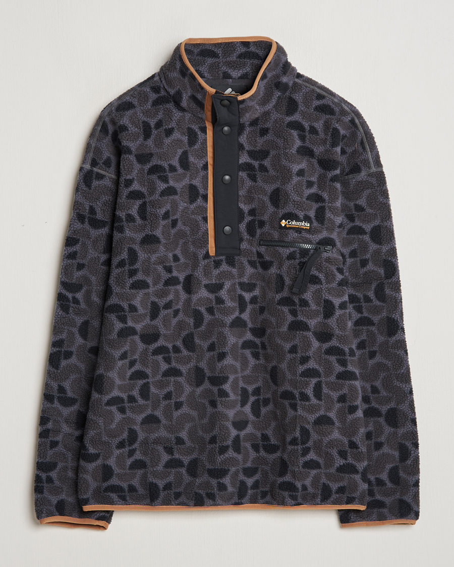 Hombres | Jerséis y prendas de punto | Columbia | Helvetia Printed Half Snap Fleece Black