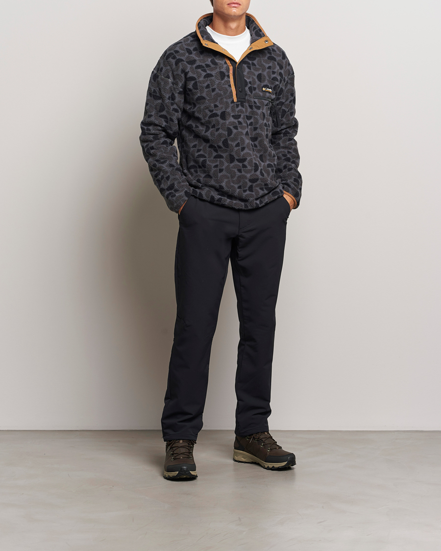 Hombres | Jerséis y prendas de punto | Columbia | Helvetia Printed Half Snap Fleece Black