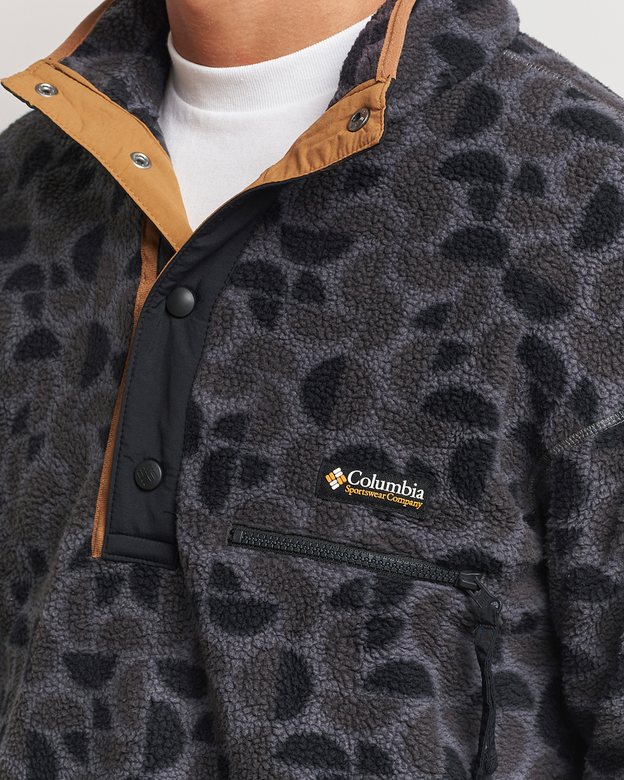 Hombres | Jerséis y prendas de punto | Columbia | Helvetia Printed Half Snap Fleece Black