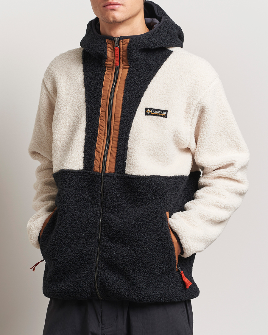 Hombres | Jerséis y prendas de punto | Columbia | Backbowl Full Zip Fleece Hoodie Chalk/Black