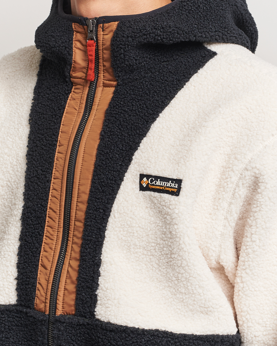 Hombres | Jerséis y prendas de punto | Columbia | Backbowl Full Zip Fleece Hoodie Chalk/Black