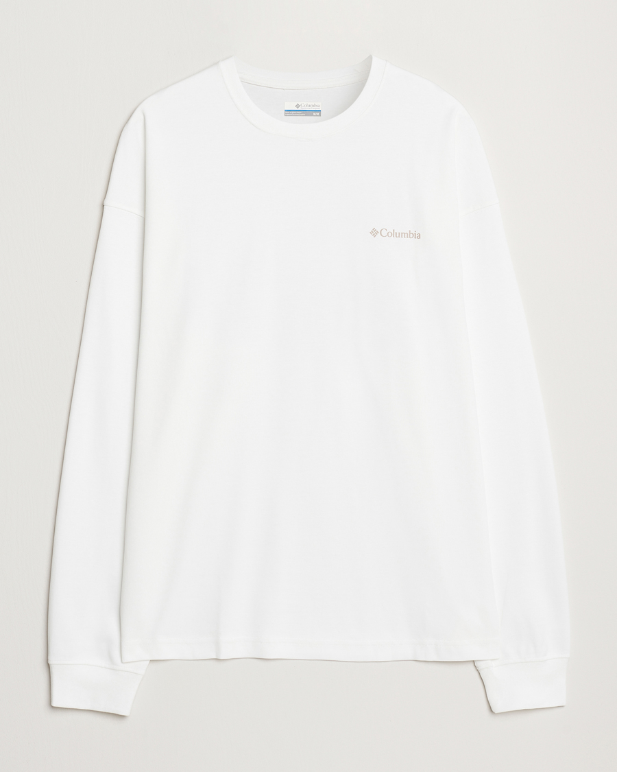 Hombres | Camisetas | Columbia | Duxbery Relaxed Long Sleeve T-Shirt White