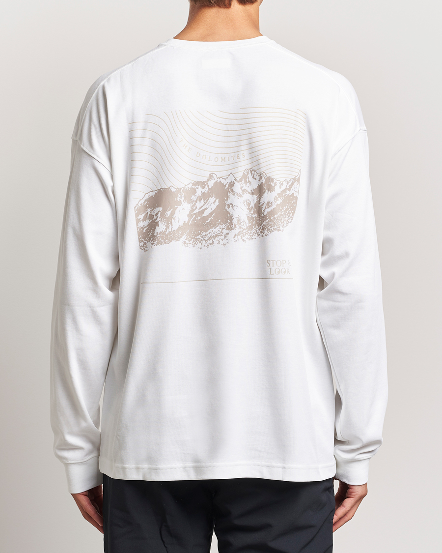 Hombres | Camisetas | Columbia | Duxbery Relaxed Long Sleeve T-Shirt White