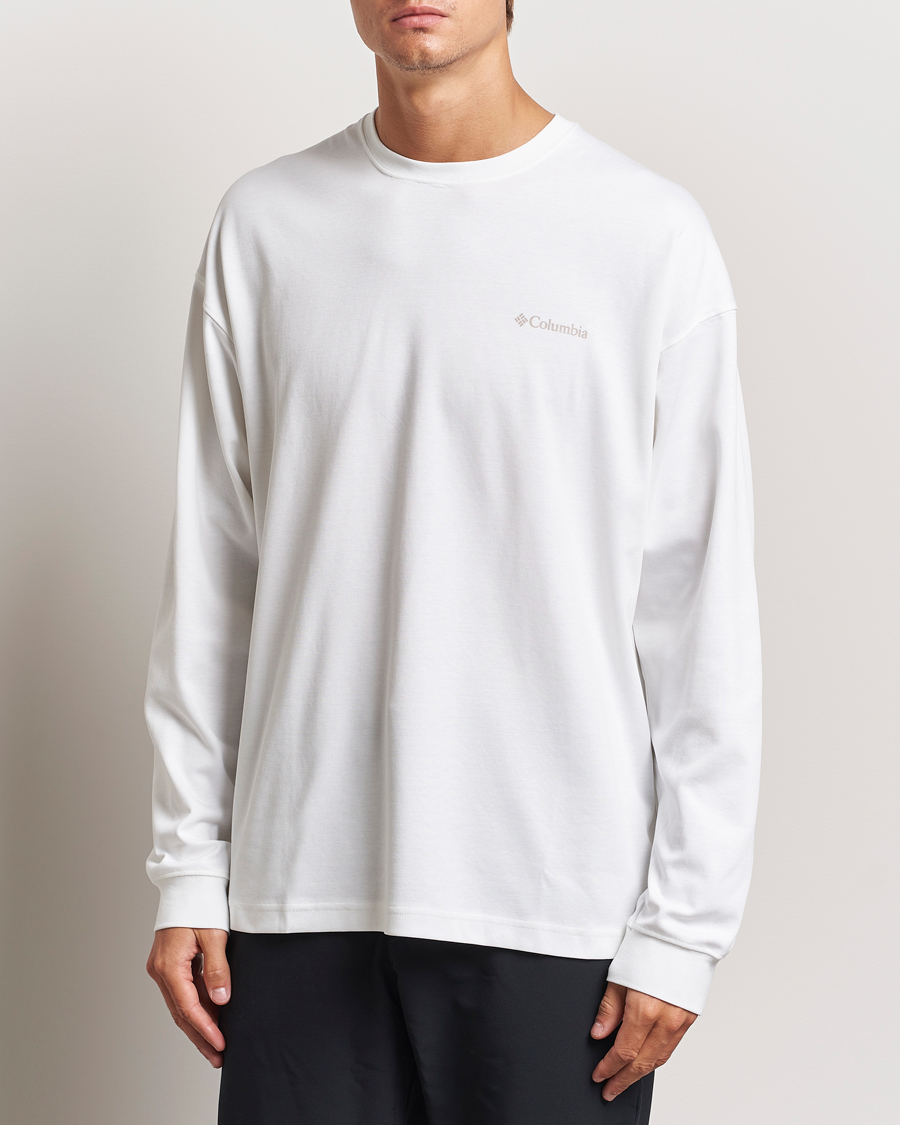 Hombres | Camisetas | Columbia | Duxbery Relaxed Long Sleeve T-Shirt White