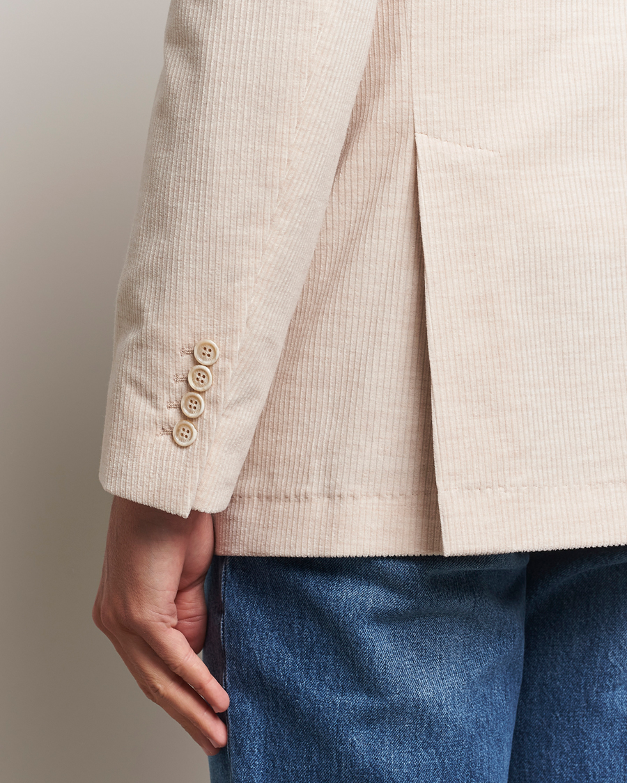 Hombres | Blazers | Brunello Cucinelli | Double Breasted Cashmere Corduroy Blazer Sand