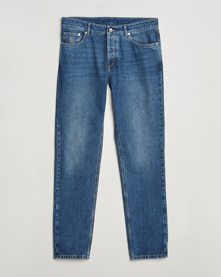Hombres | Vaqueros | Brunello Cucinelli | Traditional Fit Jeans Stone Wash