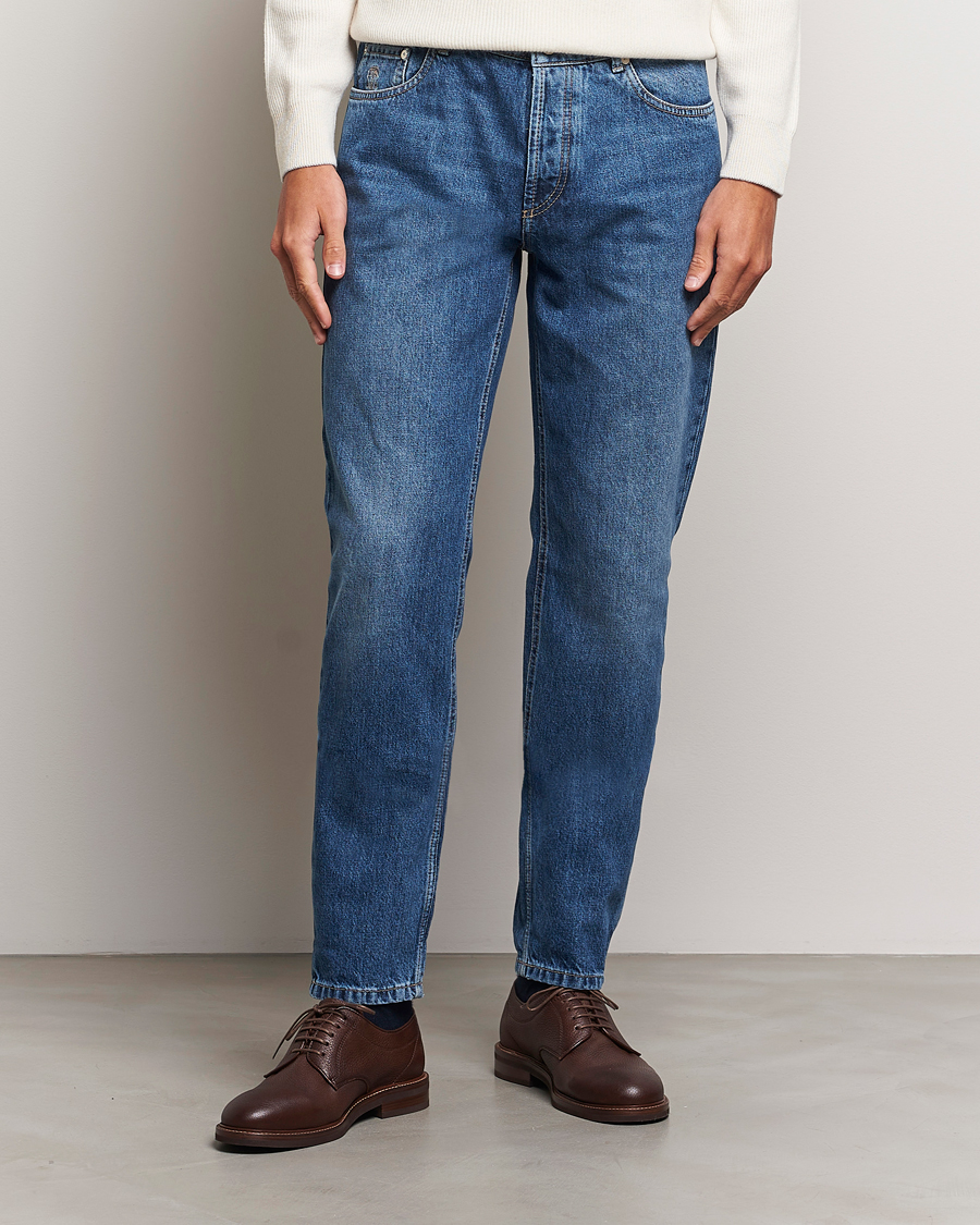 Hombres | Vaqueros | Brunello Cucinelli | Traditional Fit Jeans Stone Wash