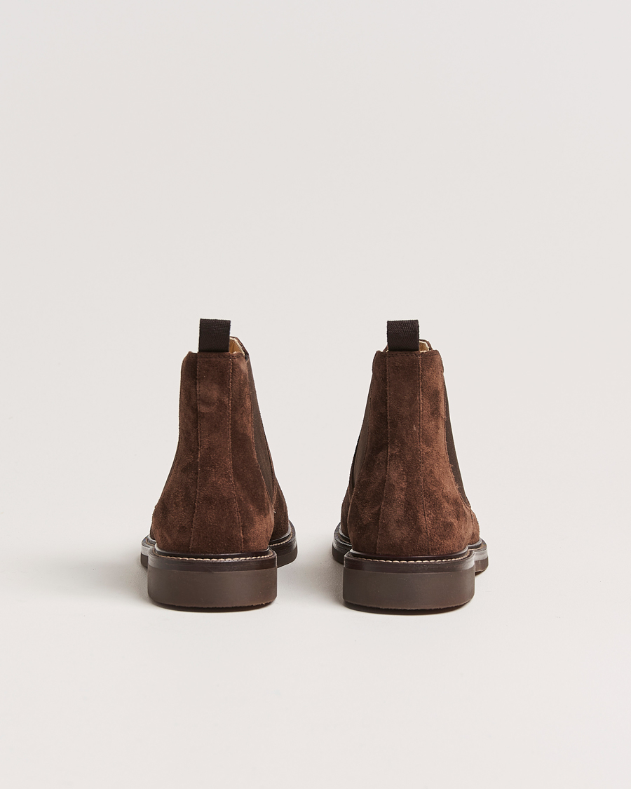 Hombres | Brunello Cucinelli Chelsea Boots Dark Brown Suede | Brunello Cucinelli | Chelsea Boots Dark Brown Suede