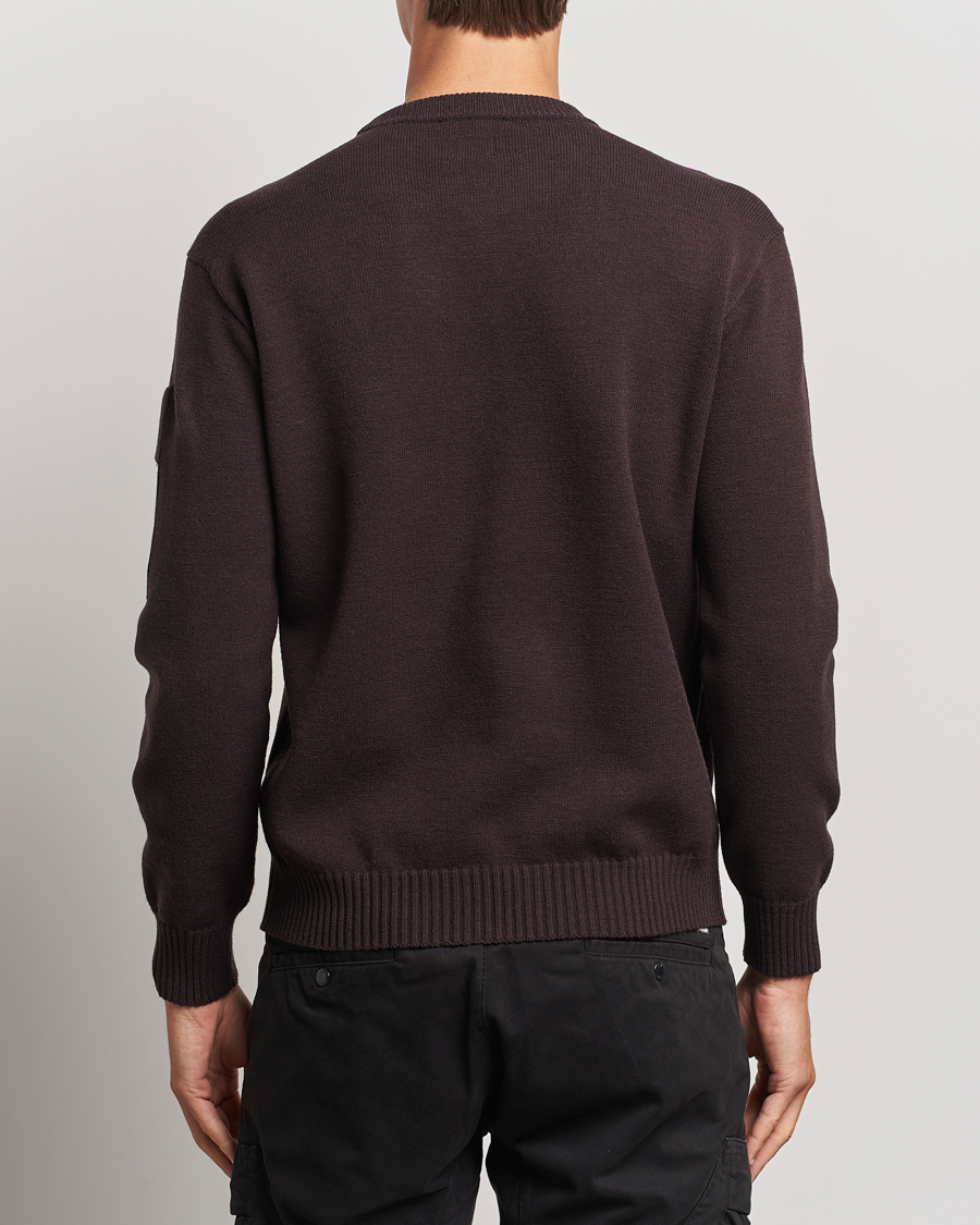 Hombres | Jerséis y prendas de punto | C.P. Company | Metropolis Knitted Crew Neck Brown