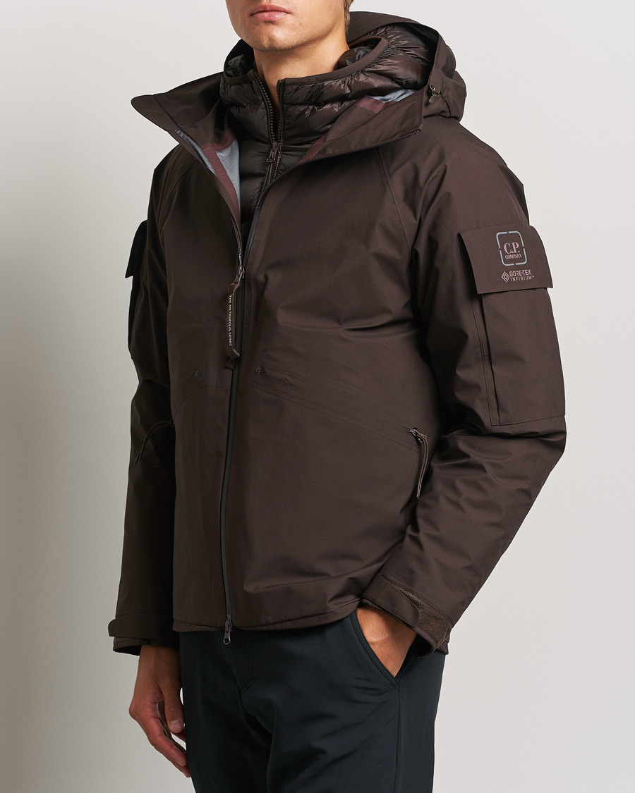 Hombres | Abrigos y chaquetas | C.P. Company | Metropolis Gore-Tex Padded 2 in 1 Jacket Brown