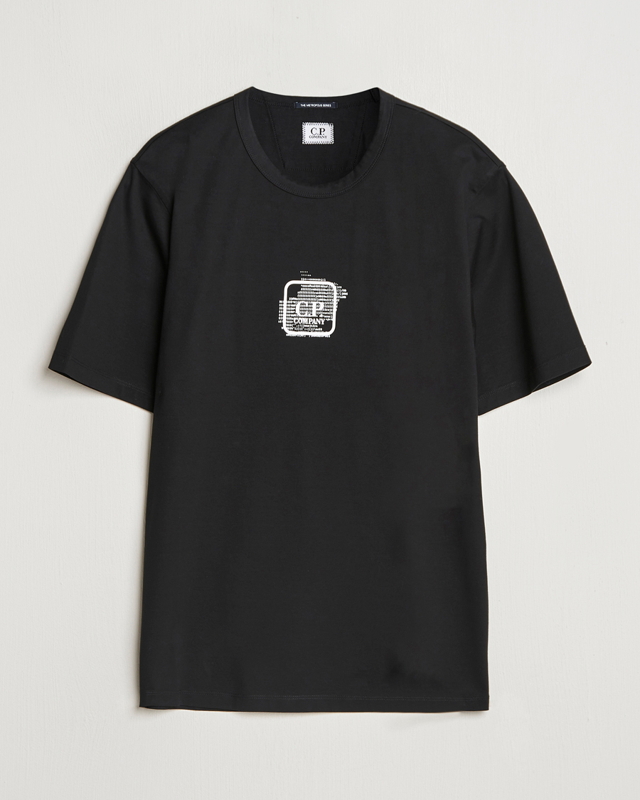 Hombres | Camisetas | C.P. Company | Metropolis Mercerized Back Logo T-Shirts Black
