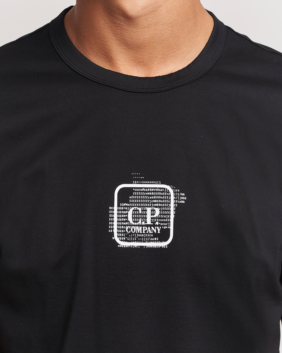 Hombres | Camisetas | C.P. Company | Metropolis Mercerized Back Logo T-Shirts Black