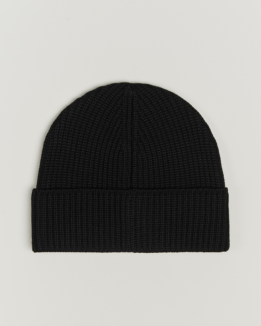 Hombres | C.P. Company Metropolis Knitted Logo Beanie Black | C.P. Company | Metropolis Knitted Logo Beanie Black