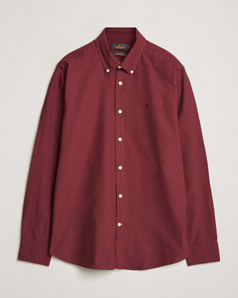 Hombres | Camisas | Morris | Douglas Oxford Shirt Wine Red