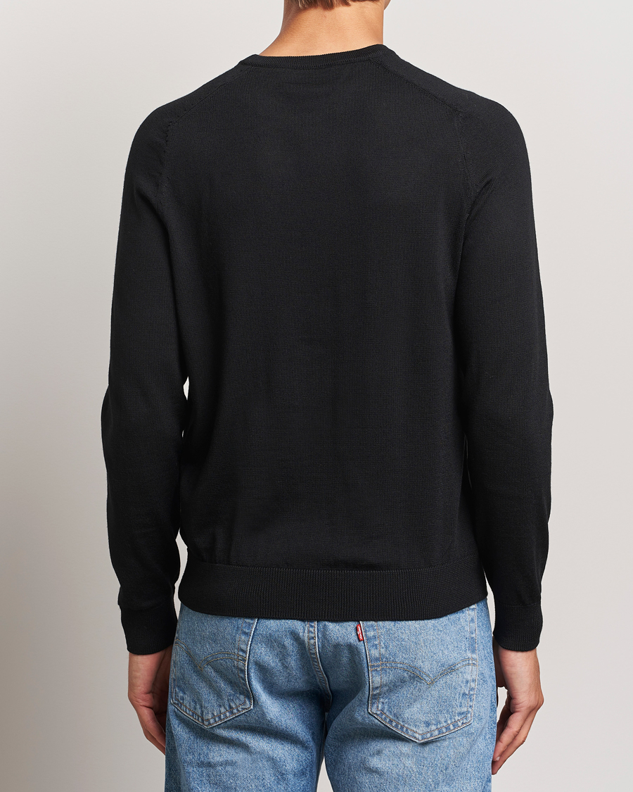 Hombres | Jerséis y prendas de punto | Morris | Merino O-Neck Black
