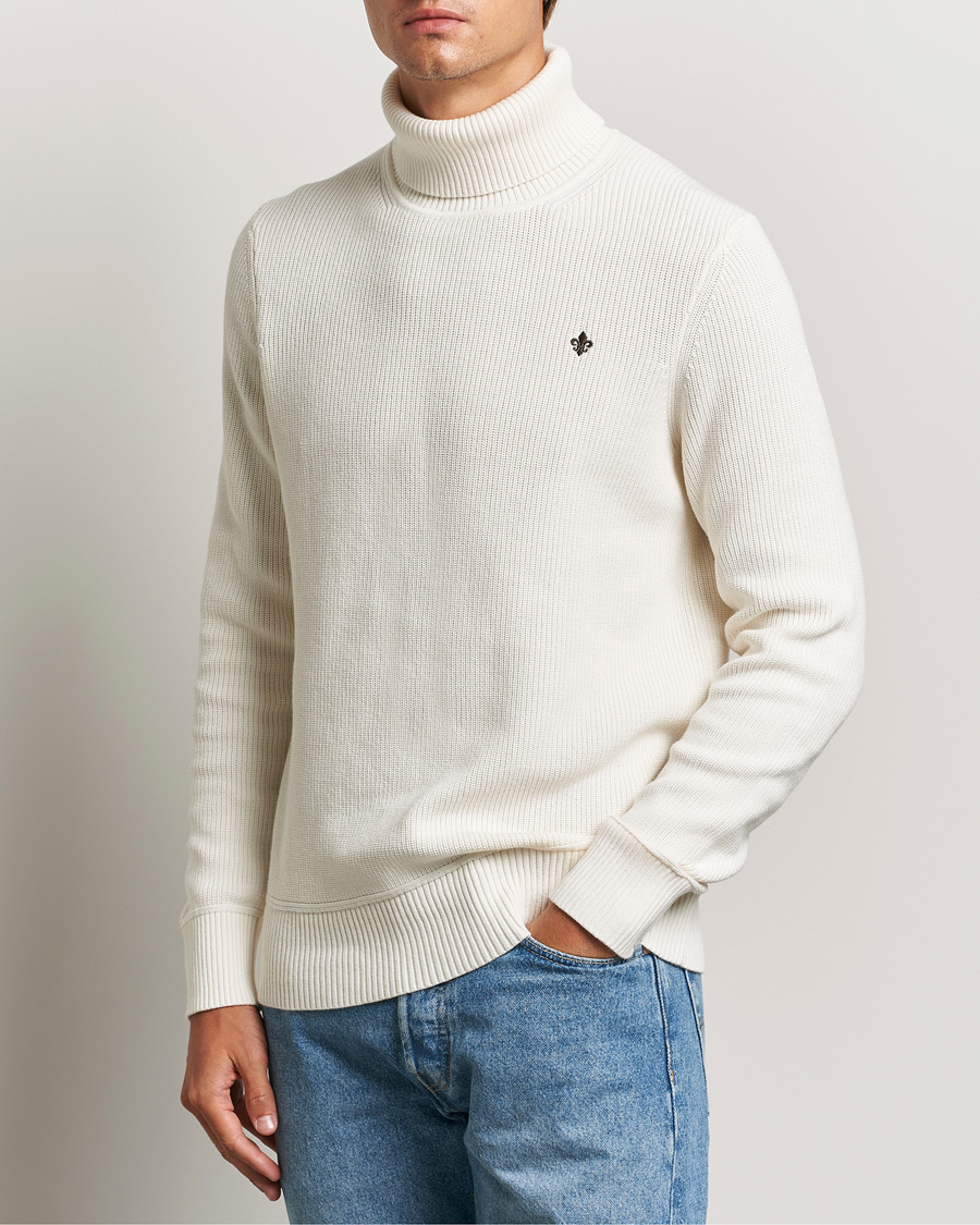 Hombres | Jerséis y prendas de punto | Morris | Bernard Cotton Rollneck White