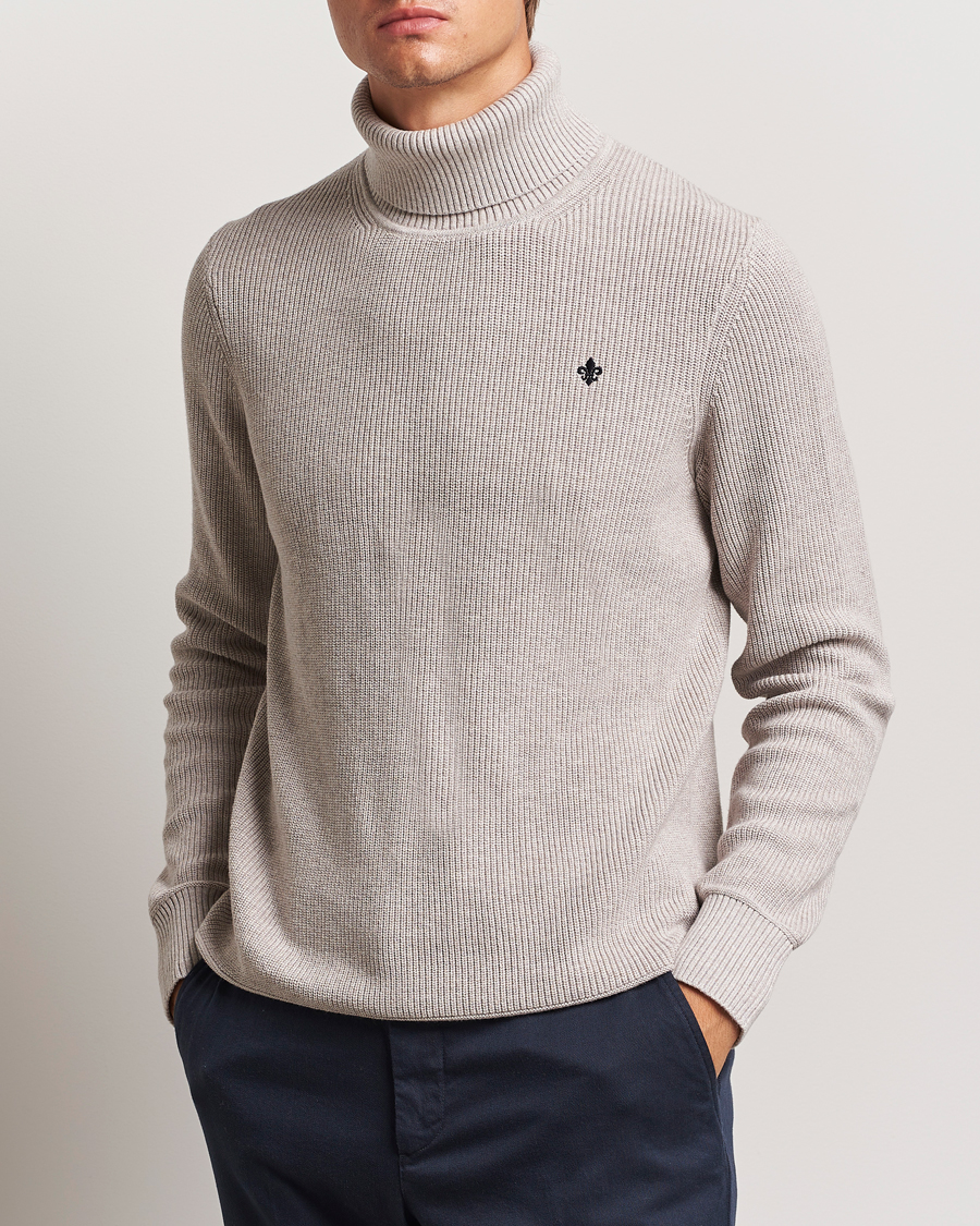 Hombres | Jerséis y prendas de punto | Morris | Bernard Cotton Rollneck Khaki