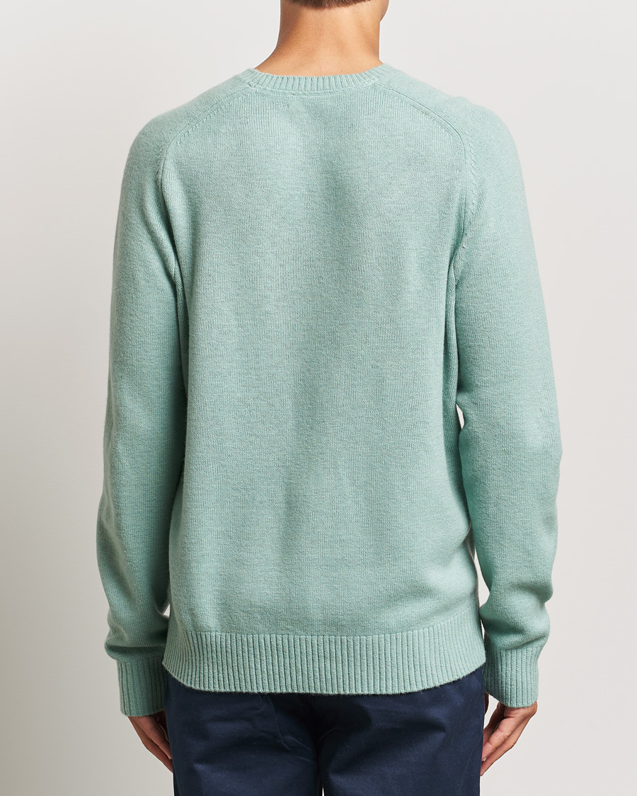 Hombres | Jerséis y prendas de punto | Morris | Hertford Merino Crew Neck Green